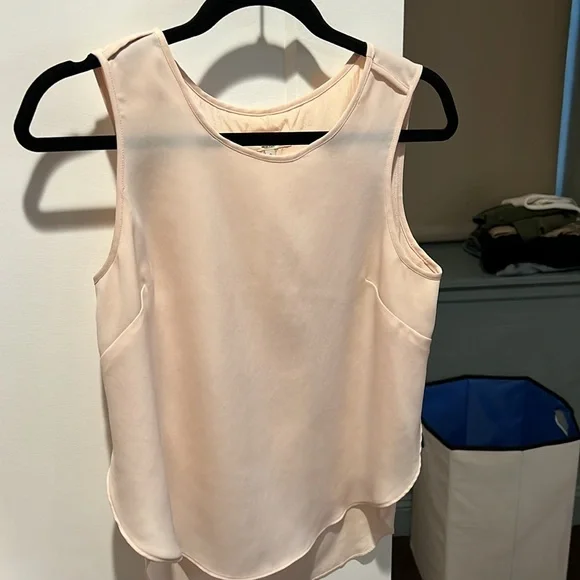Rag & Bone pink sleeveless silk blouse - Picture 4 of 5